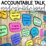Reading Accountable Posters Talk Talking Stems Bulletin Board