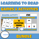 Learning to Read Activities Bundle PreK