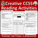 Upper Elementary Common Core Reading Activities - Worksheets