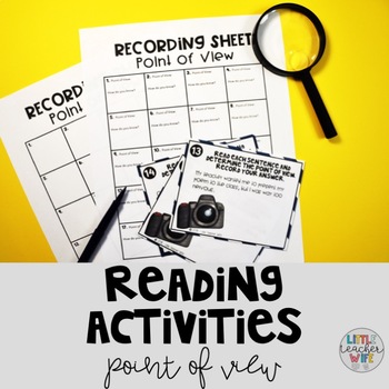 Preview of Reading Activities for Point Of View