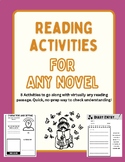 Reading Activities for any Novel