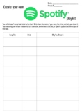 Reading Activity - Create Your Own Spotify Playlist