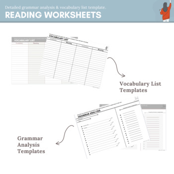 Preview of Reading Analyzing Worksheet Freebie