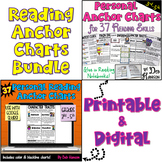 Reading Anchor Charts Bundle: Printable and Digital