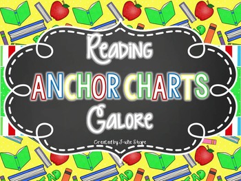 ELA Anchor Chart Planogram Vol. 1 - Reading by Amy Groesbeck