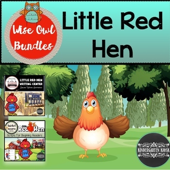 Preview of Reading And Writing Activities Little Red Hen Bundle