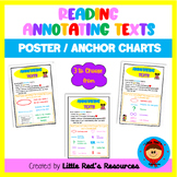 Reading Annotating Texts Poster / Anchor Charts
