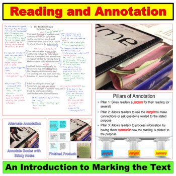 Preview of Reading Annotation PowerPoint, Google Slides