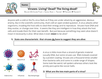 Preview of Reading: Are Viruses Alive?