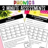 Phonics Worksheets for Phonemic Awareness & Phonics Assess
