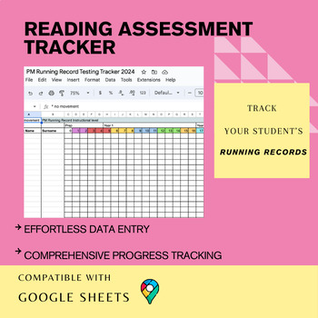 Preview of Reading Assessment Testing Tracker- Running Record