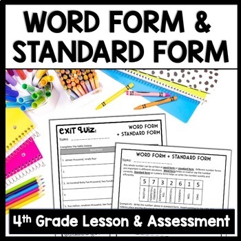 Preview of Numbers in Word Form Place Value Packet, Place Value Vocabulary Worksheets