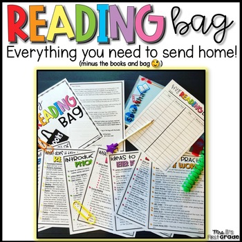 Preview of Reading Bag to Send Home Books and Parent Information