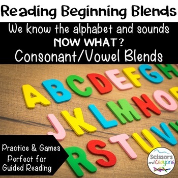 Preview of Beginning Blends Reading Consonant Vowel CV Blends