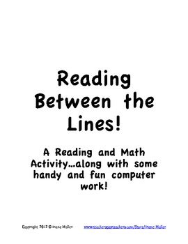 Preview of Reading Between the Lines - A Graphing Activity