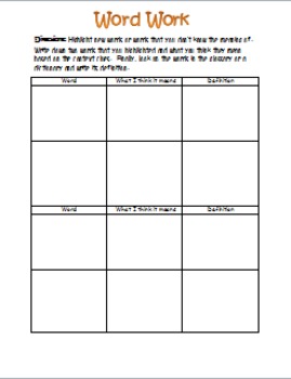 Reading Binder Daily Assignments & Activities by Simply Social Studies