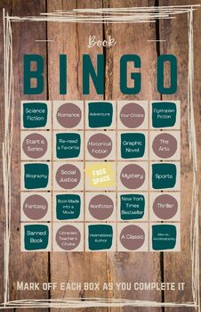 Preview of Book Bingo Board