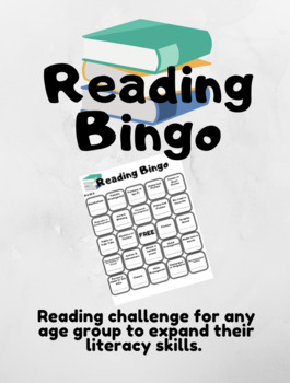 Preview of Reading Bingo Card   (Reading Challenge, Literacy Practice, Read at Home)