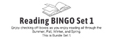 Reading Bingo (Summer, Fall, Winter, & Spring) Set 1