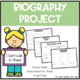 Reading Biography Research Project Based Writing Kindergar