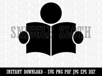 Book Belongs To Clipart Instant Digital Download AI PDF SVG PNG JPG Files  for Co