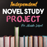 Reading, Book Project - Independent Novel Study Middle Sch