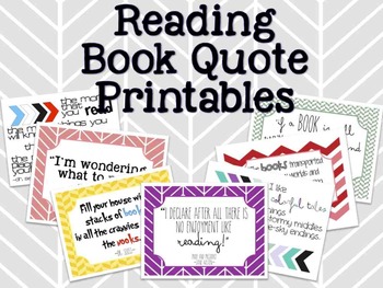 reading book quote printables by diary of a 21st century teacher