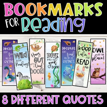 Preview of Reading Bookmarks