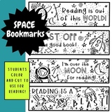 Reading Bookmarks to Color- Space Theme