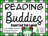 Reading Buddies - Assorted Tub Labels - FREE