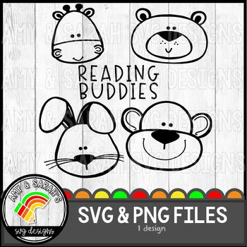 Preview of Reading Buddies SVG Design