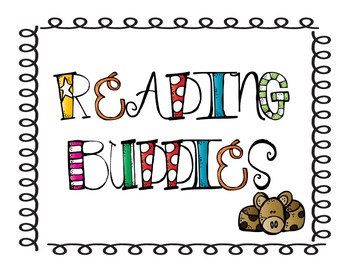 Reading Buddies Sign by Teach Talk Inspire | TPT