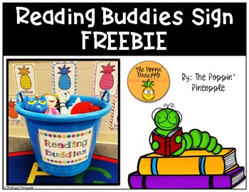 Reading Buddies Sign FREEBIE by The Poppin' Pineapple | TPT