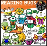 Reading Bugs Clip Art Set {Educlips Clipart}