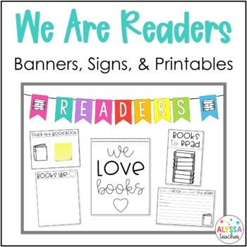 Reading Bulletin Board Set and Printables by Alyssa Teaches | TpT