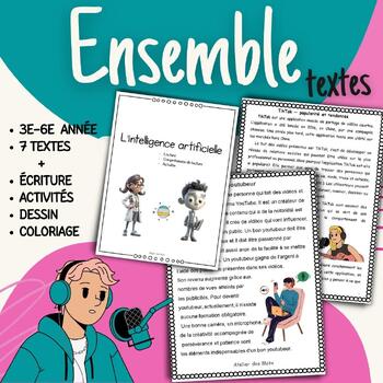 Preview of Reading Bundle 3rd-6th grade / Ensemble de textes 3e-6e