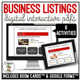 Reading Business Listings Digital Activity