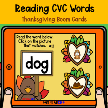 Preview of Reading CVC Words | BOOM™ Cards
