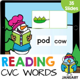 Reading CVC Words: Picture Word Match Kindergarten Reading