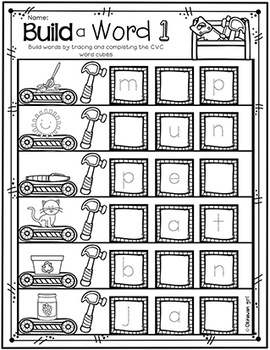 blending cvc words set 1 activities word cards and assessments by