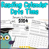 Reading Calendar Date & Time Workbook: January to December
