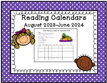 Preview of Reading Calendars 2023-2024