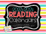 Reading Calendars {Aug-June 2023-2024}