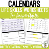 Reading Calendars Worksheets Distance Learning