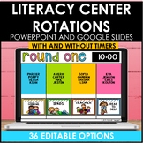 Reading Center Rotation Slides Editable - Center Rotation 