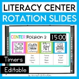 Reading Center Rotation Slides Editable With Timers Litera