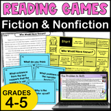 Reading Games | 4th & 5th Grade Reading Centers w/ Digital Games