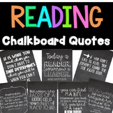 Reading Chalkboard Quotes: Reading Motivation Posters