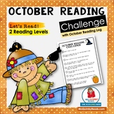 Reading Challenge | October | Reading Log | Literacy