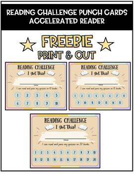 Punch Card for 30 Book Challenge by Draz's Class